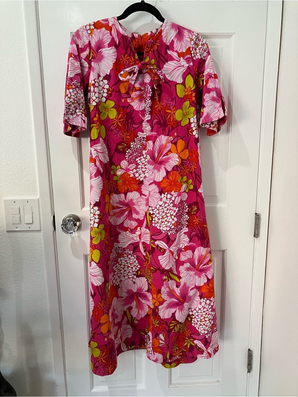 Vintage 1960s 1970s Hawaiian Dress, Reef Brand